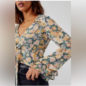 Free People NWT Maybel blouse size small